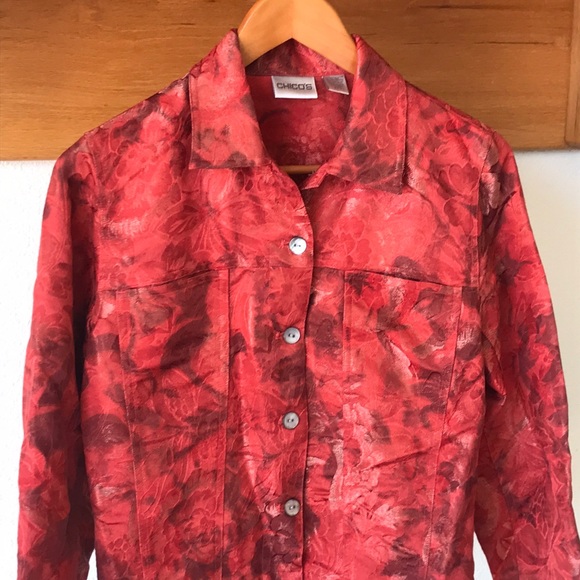 Chico’s Silk Blend Lightweight Blazer - Picture 2 of 11